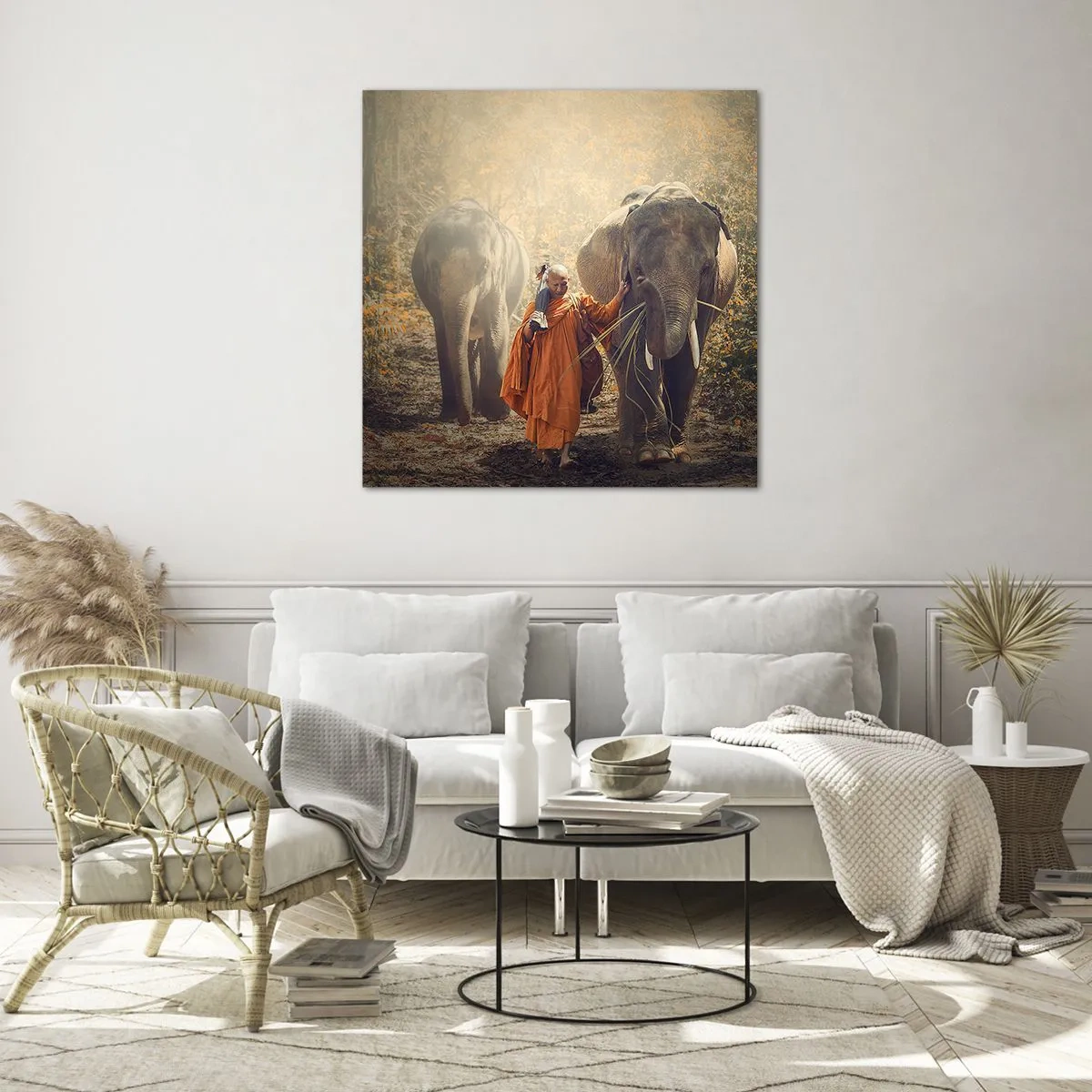 Billede på glas - Fuld forståelse - 70x70 cm