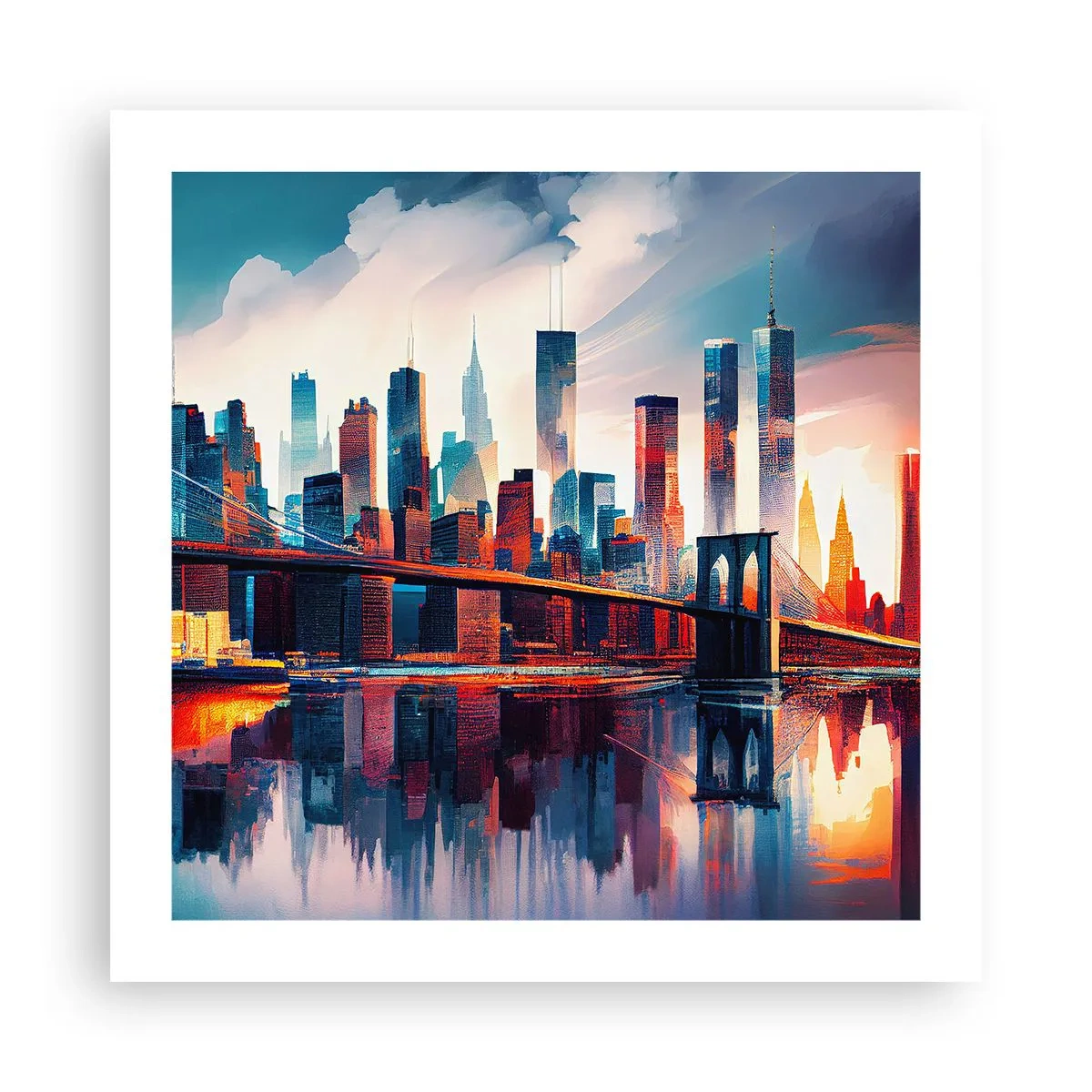 Plakat - Fænomenale New York - 50x50 cm