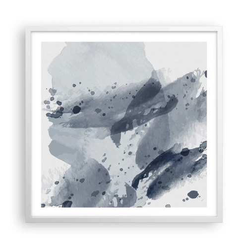 Plakat i hvid ramme - En undersøgelse af vandets natur - 60x60 cm