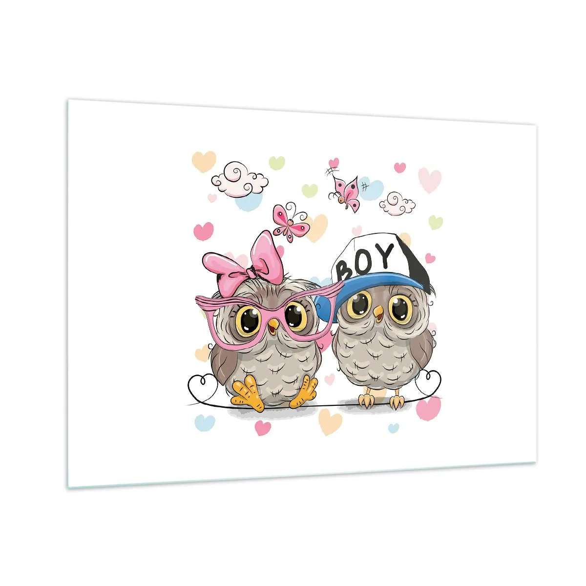 Billede på glas - Lad os elske hinanden! - 100x70 cm