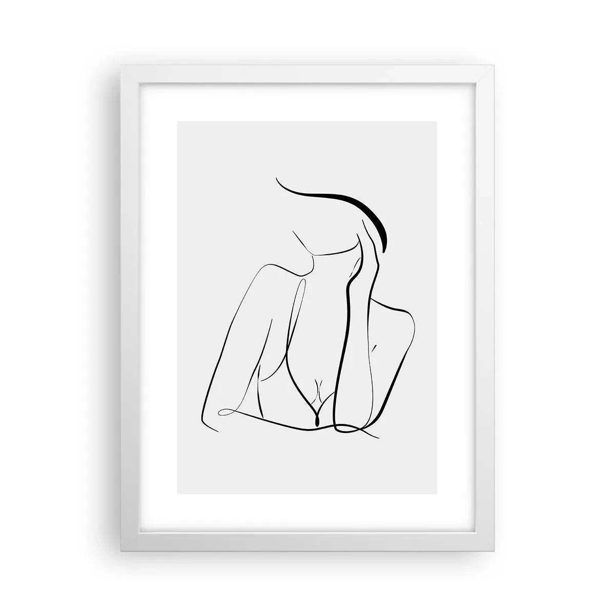 Plakat i hvid ramme - På bølgen af en drøm - 30x40 cm