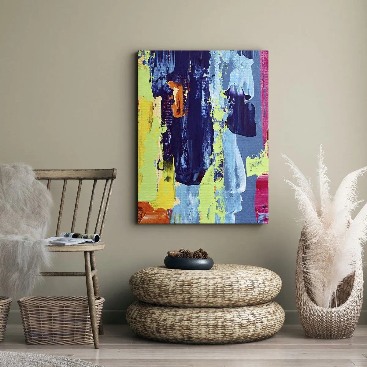 Lærredstryk - Billede på lærred - Livet er smukt! - 50x70 cm