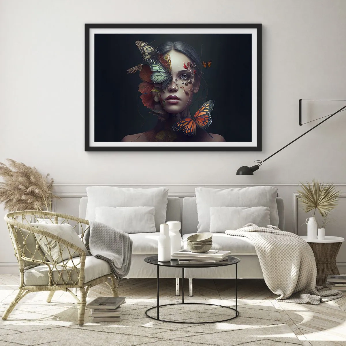 Plakat i sort ramme - En vidunderlig metamorfose - 70x50 cm