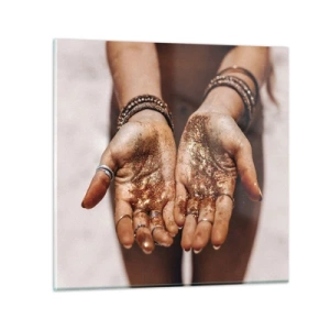 Billede på glas - En gave til dig - 40x40 cm