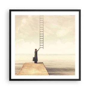 Plakat i sort ramme - En magisk rejse - 60x60 cm