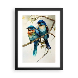 Plakat i sort ramme - Er han fornærmet? - 30x40 cm