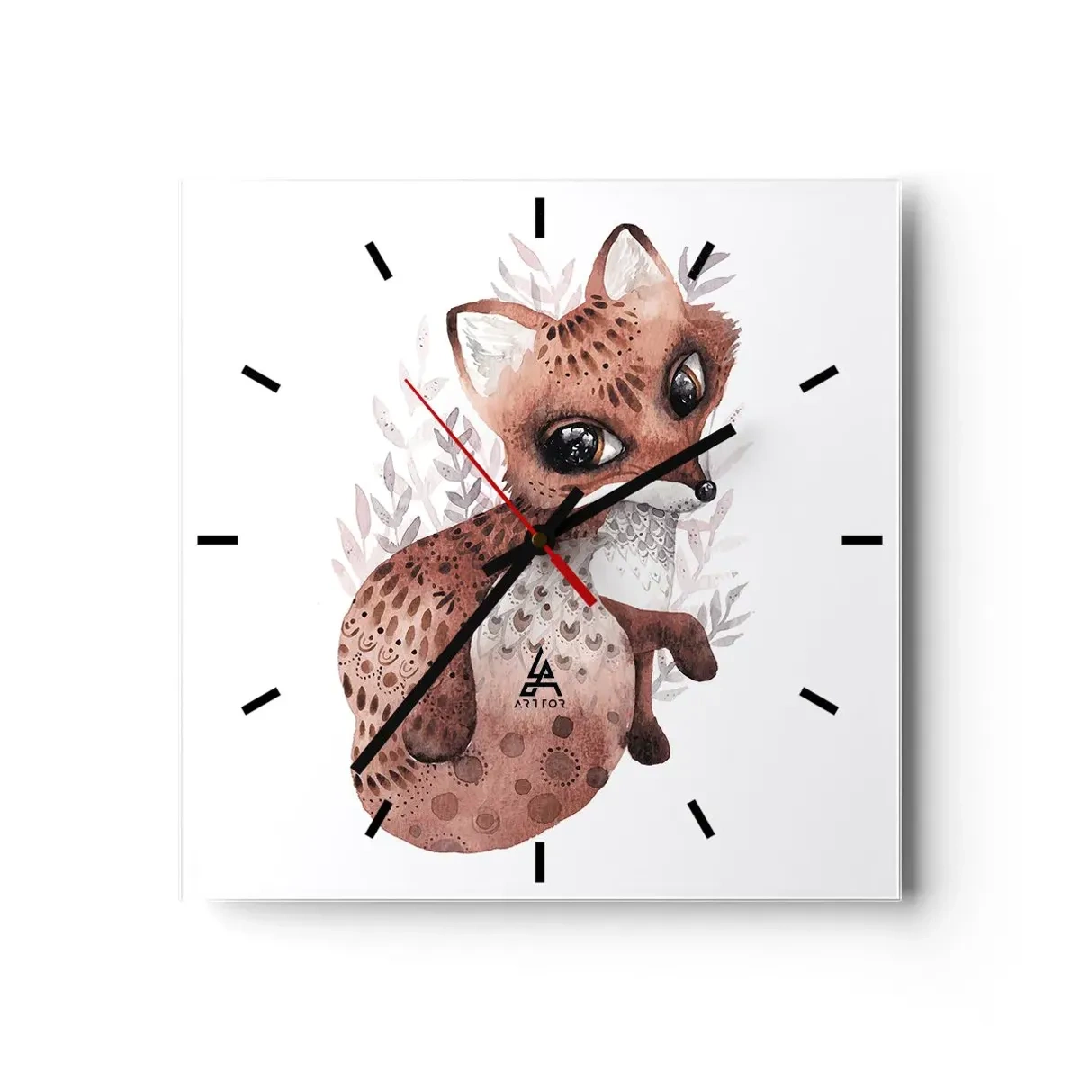 Vægur, Uret - Kun kærlighed - 40x40 cm