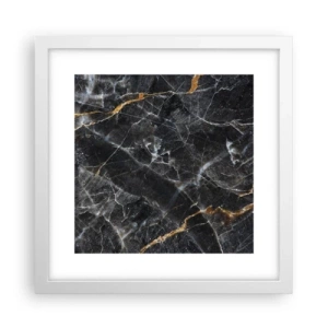 Plakat i hvid ramme - En stens indre liv - 30x30 cm