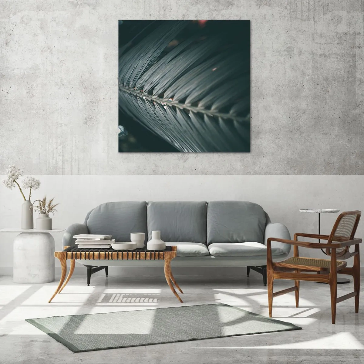 Billede på glas - Naturens præcision - 50x50 cm