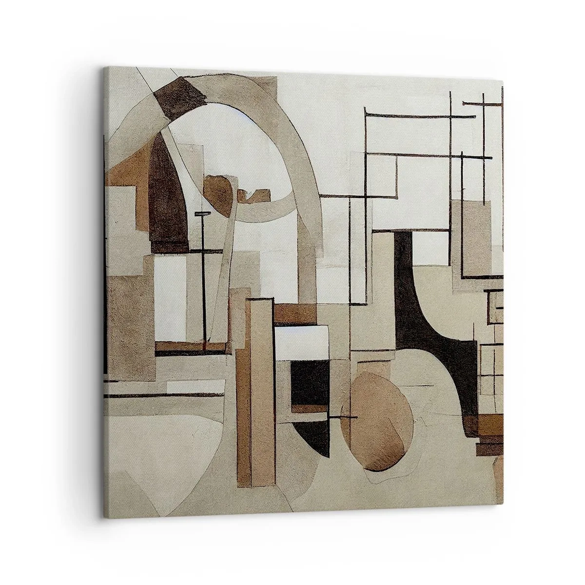 Lærredstryk - Billede på lærred - Bybillede 2.0 - 50x50 cm