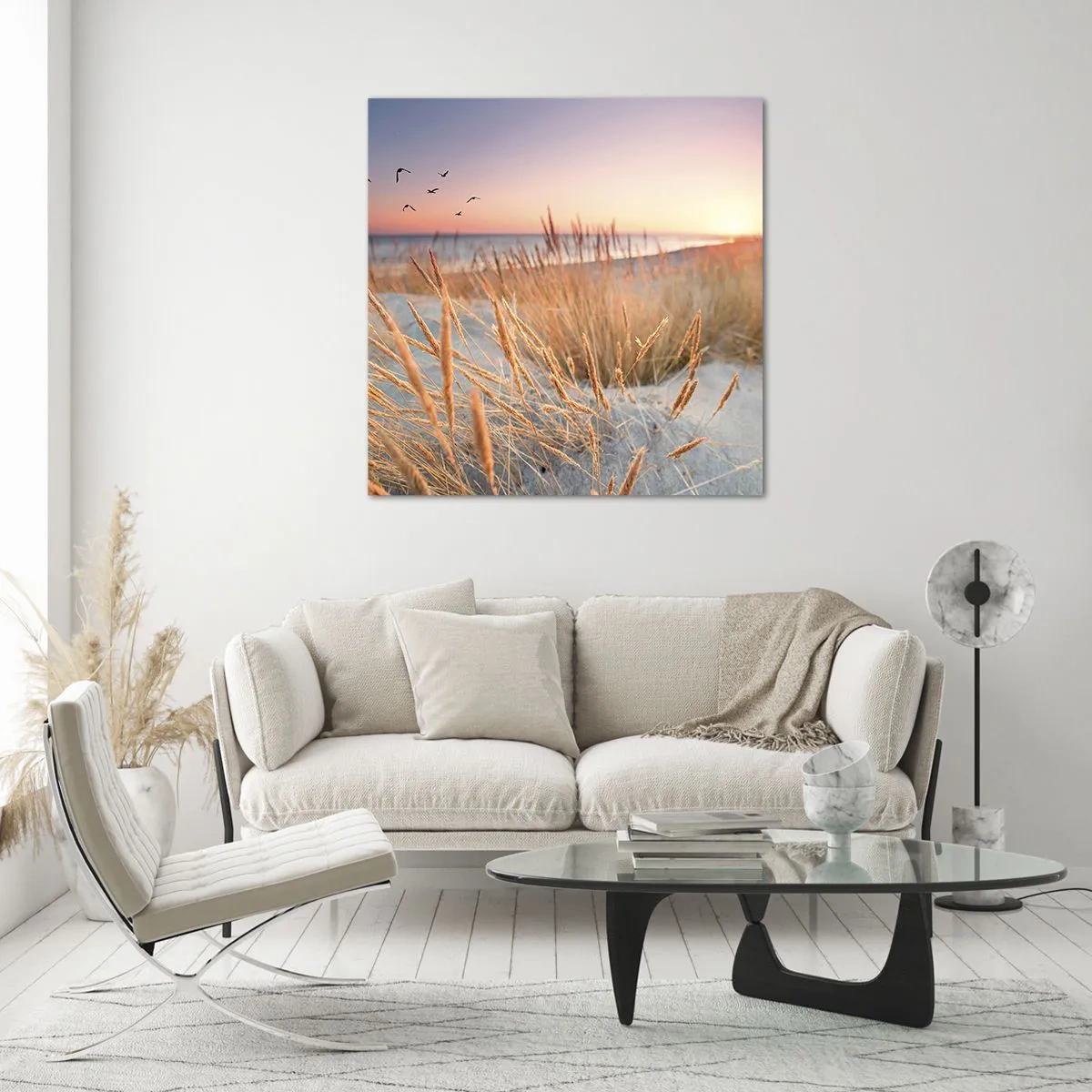 Billede på glas - Baltisk vuggevise - 70x70 cm