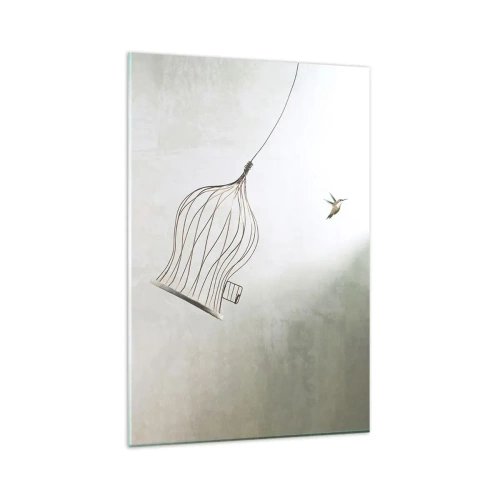 Billede på glas - I sit elementet - 80x120 cm