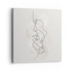 Lærredstryk - Billede på lærred - Omfavnet i en omfavnelse - 30x30 cm