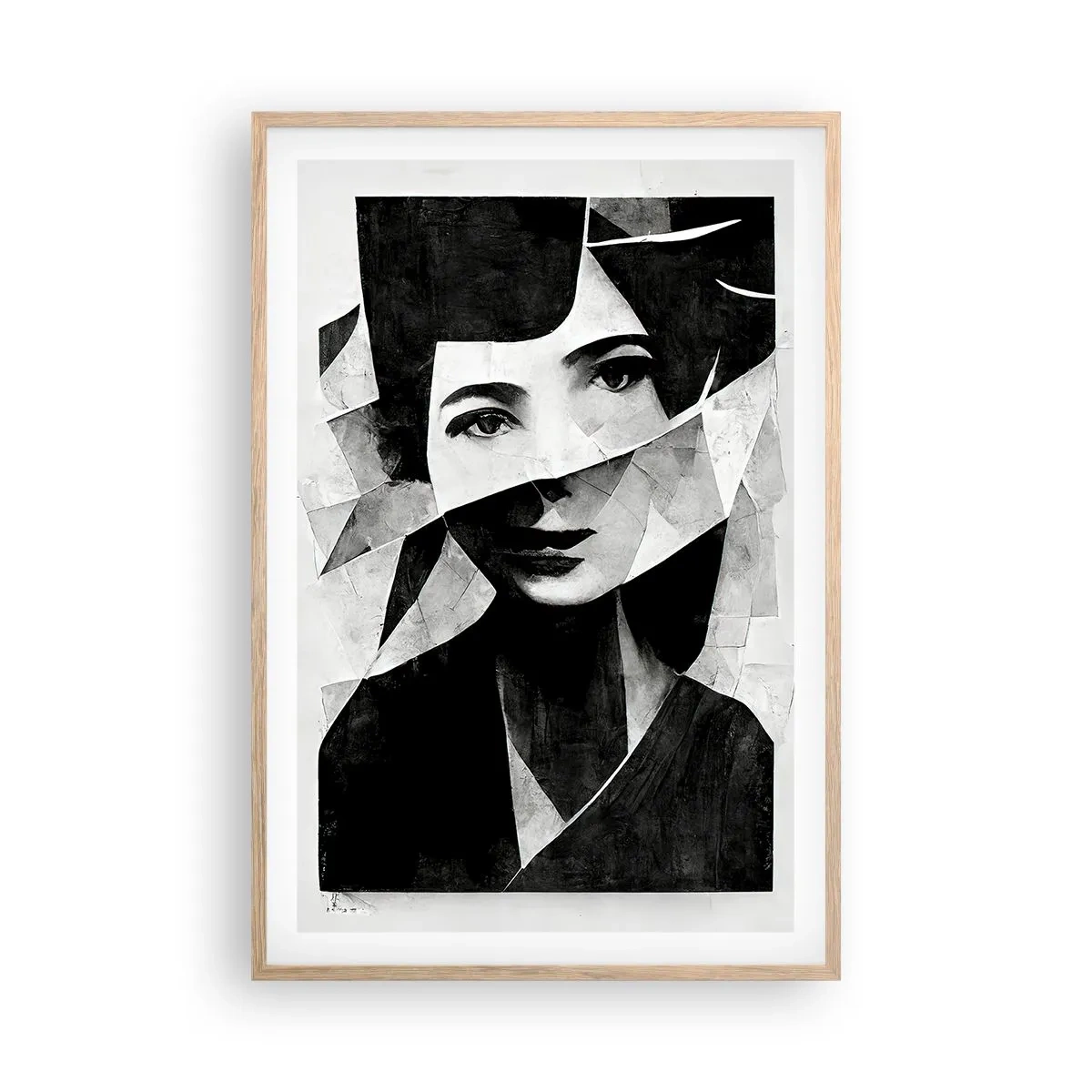 Plakat i ramme af lyst egetræ - I sandhed hvad du er... - 61x91 cm
