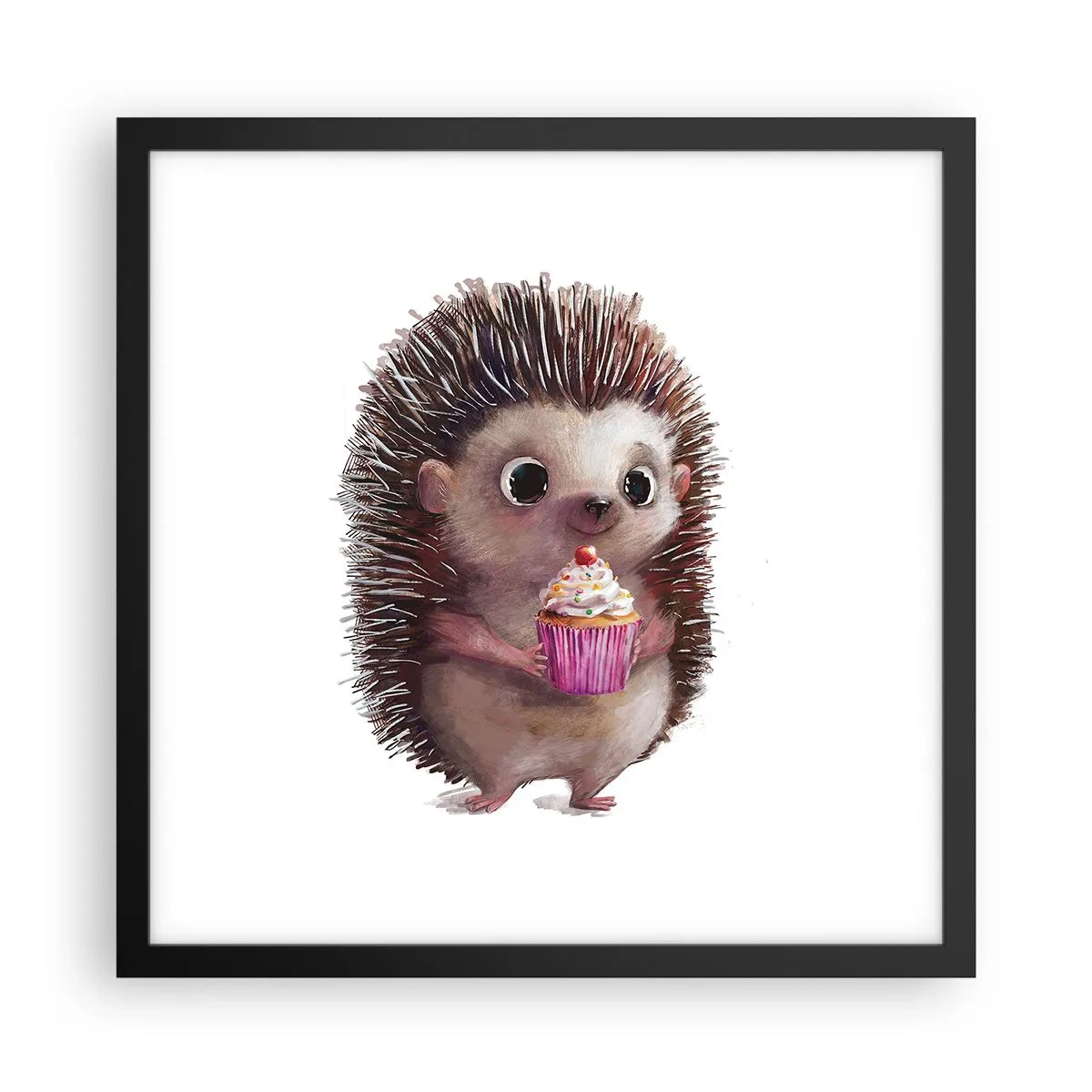 Plakat i sort ramme - Fejring er hver dag - 40x40 cm