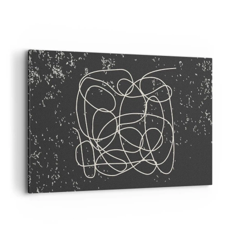 Lærredstryk - Billede på lærred - Vandrende tanker - 120x80 cm