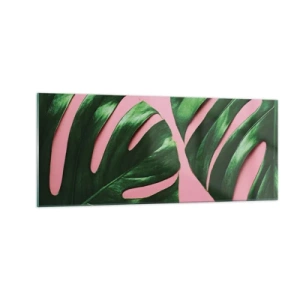 Billede på glas - Grønt rendez-vous - 100x40 cm