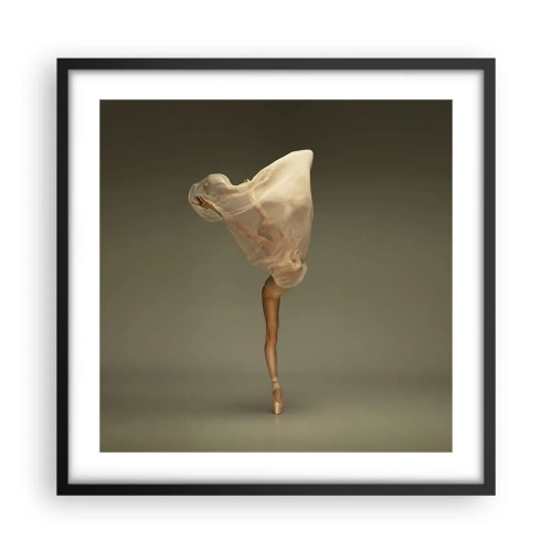 Plakat i sort ramme - Den er ved at flyve - 50x50 cm