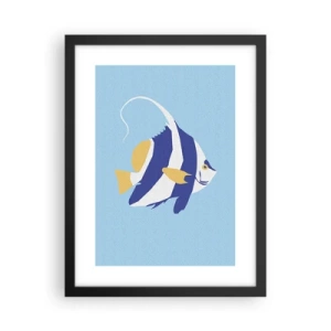 Plakat i sort ramme - Savner tropisk vand - 30x40 cm