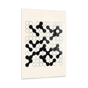 Billede på glas - Kinesisk spil - variation - 50x70 cm