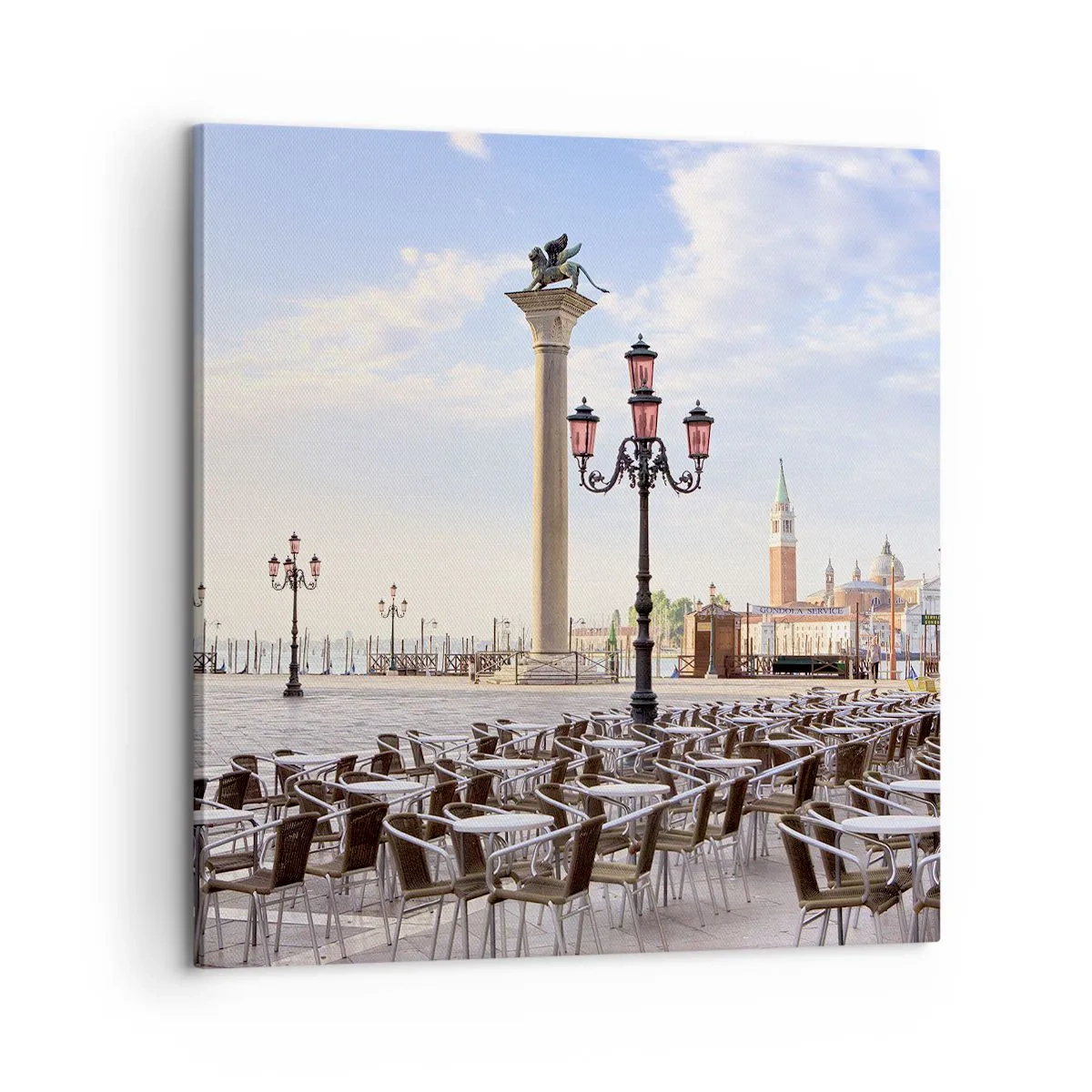 Lærredstryk - Billede på lærred - Velkommen, alt er klar - 60x60 cm