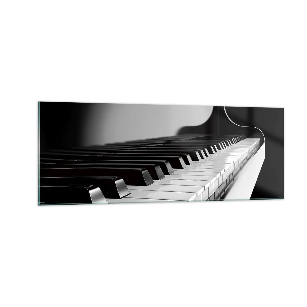 Billede på glas - Harmoni af former og farver - 140x50 cm