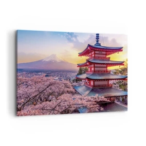 Lærredstryk - Billede på lærred - Essensen af ​​den japanske ånd - 100x70 cm