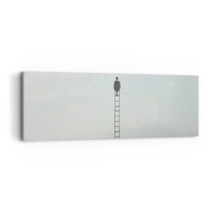 Lærredstryk - Billede på lærred - Stig yderligere - 90x30 cm