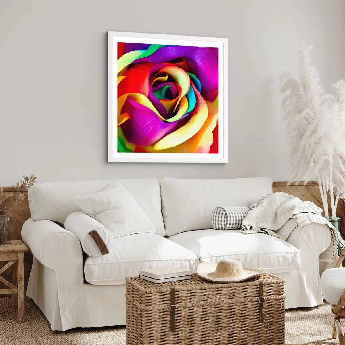 Plakat i hvid ramme - Dette er umuligt - 50x50 cm