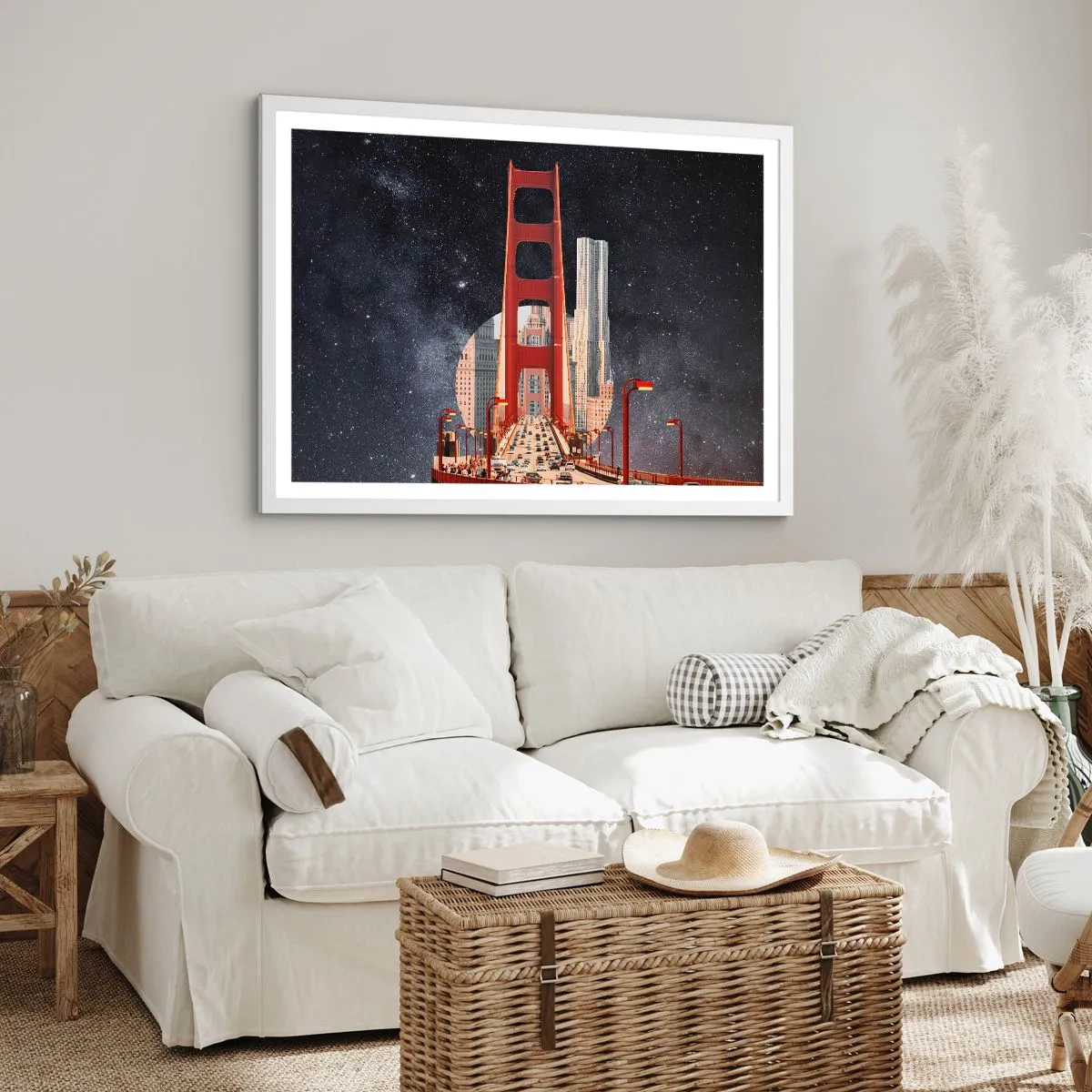 Plakat i hvid ramme - Altid i centrum - 40x30 cm