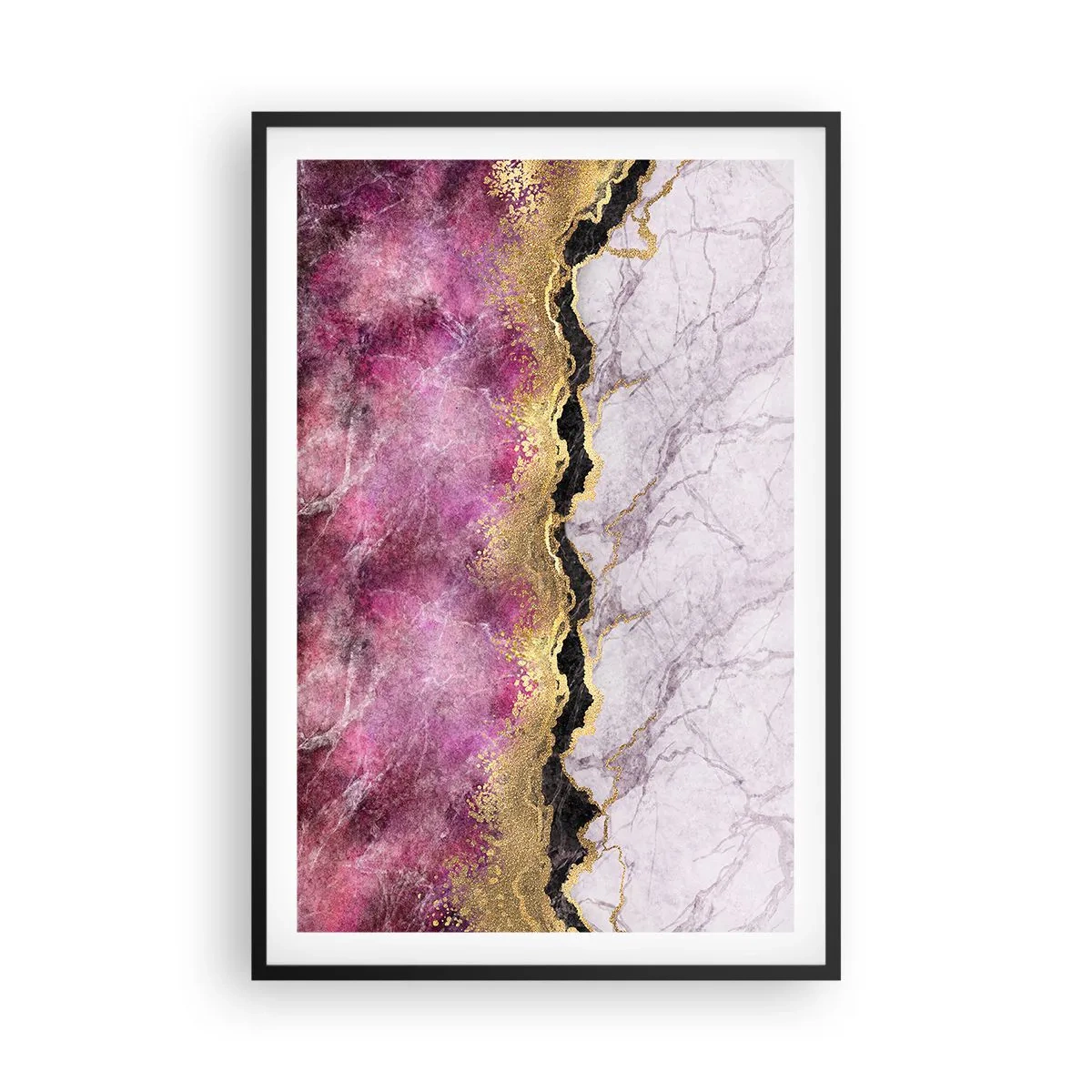 Plakat i sort ramme - På grænsen - 61x91 cm