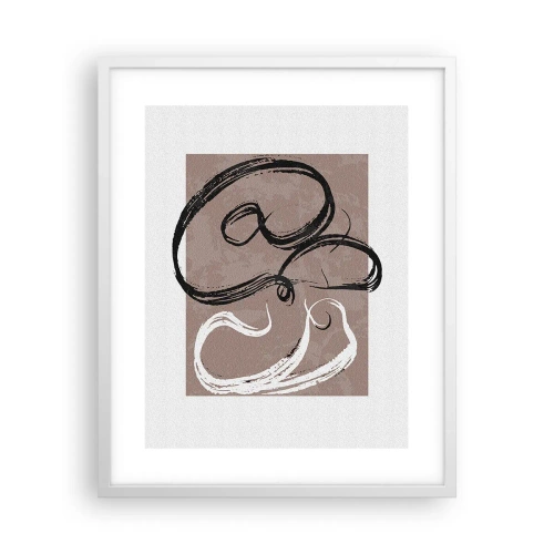 Plakat i hvid ramme - Komposition - en søgen efter fuldstændighed - 40x50 cm