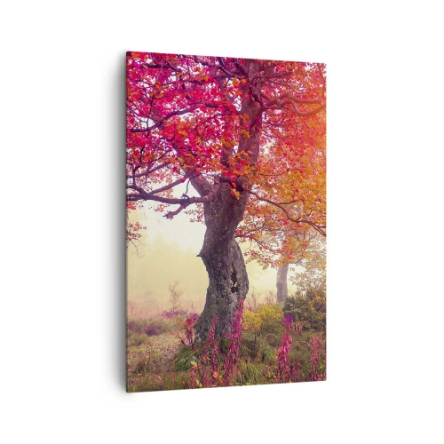 Lærredstryk - Billede på lærred - Et væld af blomstring - 80x120 cm