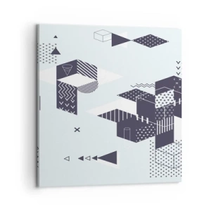 Lærredstryk - Billede på lærred - I matematikkens sjæl - 60x60 cm