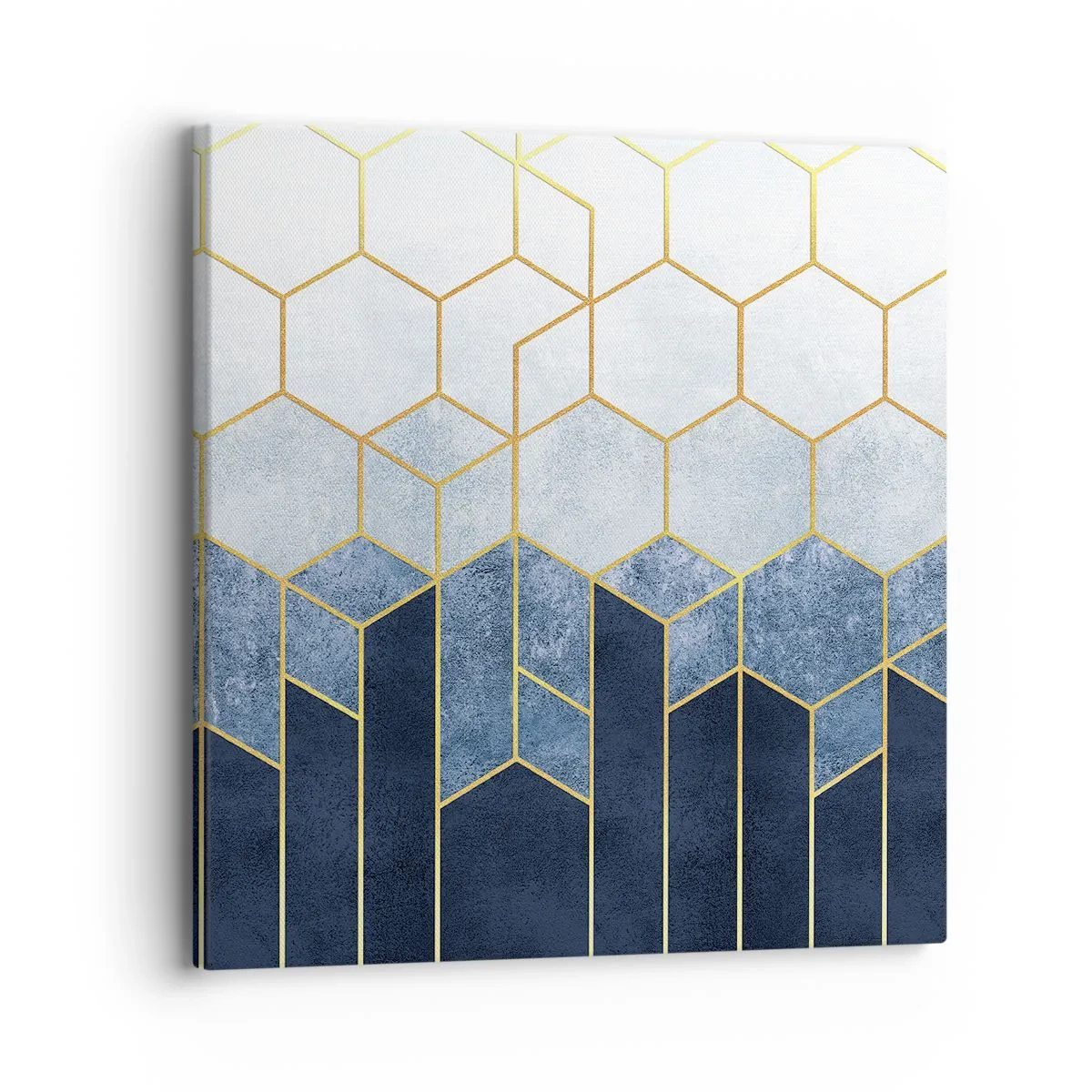 Lærredstryk - Billede på lærred - Komposition i synkoperet rytme - 30x30 cm