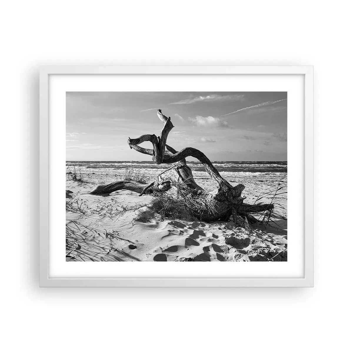 Plakat i hvid ramme - Havets skulptur - 50x40 cm