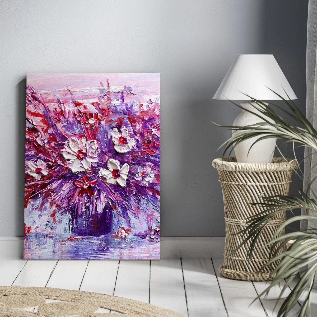 Lærredstryk - Billede på lærred - Uskyld og lidenskab - 55x100 cm