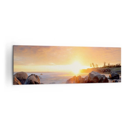 Lærredstryk - Billede på lærred - En lysende aftenbrise - 160x50 cm