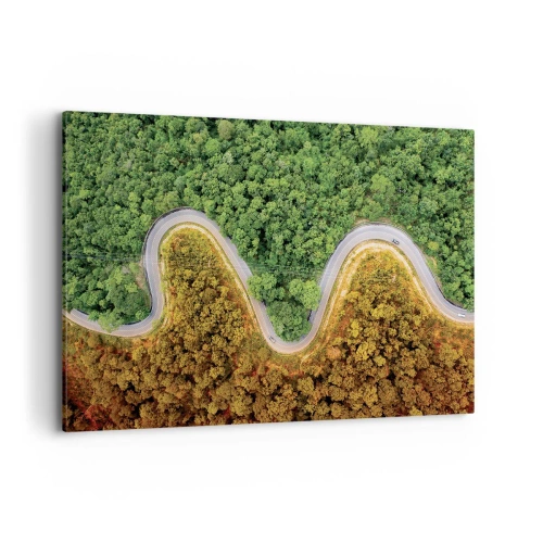 Lærredstryk - Billede på lærred - Grænser og gennembrud - 100x70 cm