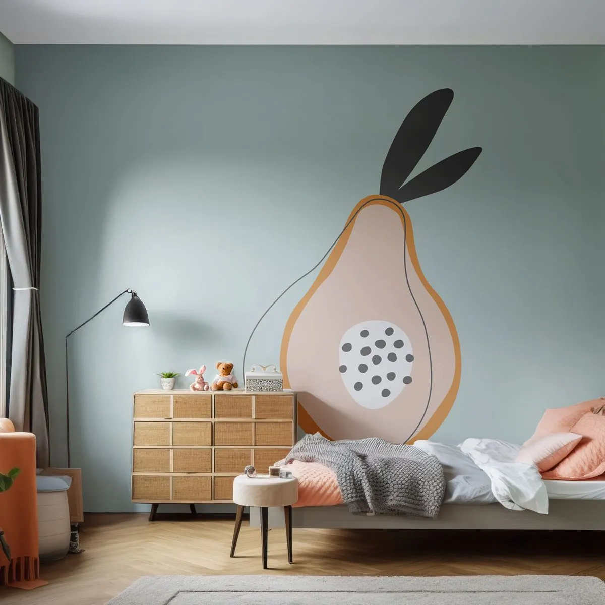 Fototapet Premium Canvas - Trænge ind i tingenes natur - Grafik, Pære, Stykke - 250x175 cm