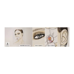 Prøve Fototapet Selvklæbende Deluxe Sticker - Et symbol på elegance og skønhed - Abstraktion, Stykke, Kvinde - 100x30 cm