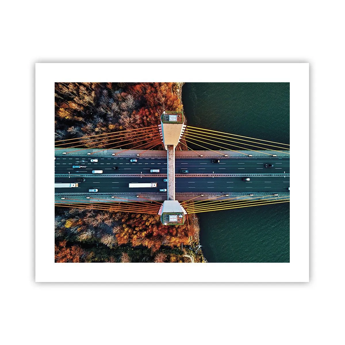 Plakat - Bag vandet, bag skovene - 50x40 cm