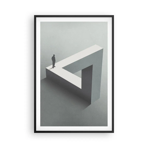 Plakat i sort ramme - Og dog er det muligt - 61x91 cm