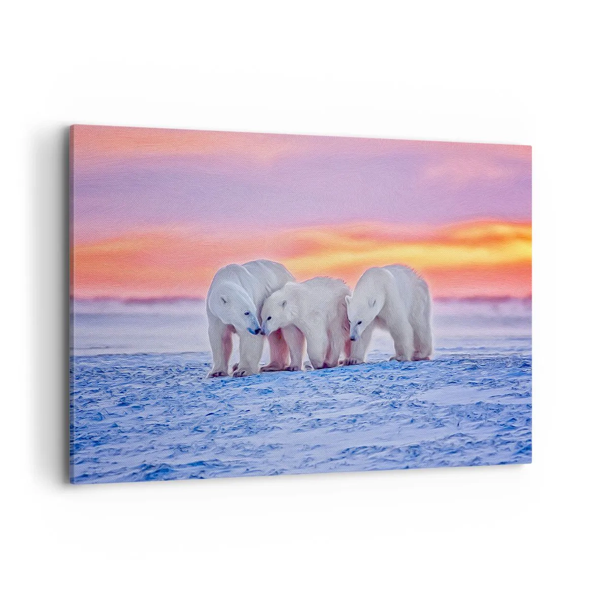 Lærredstryk - Billede på lærred - Familievarme er nok - 100x70 cm