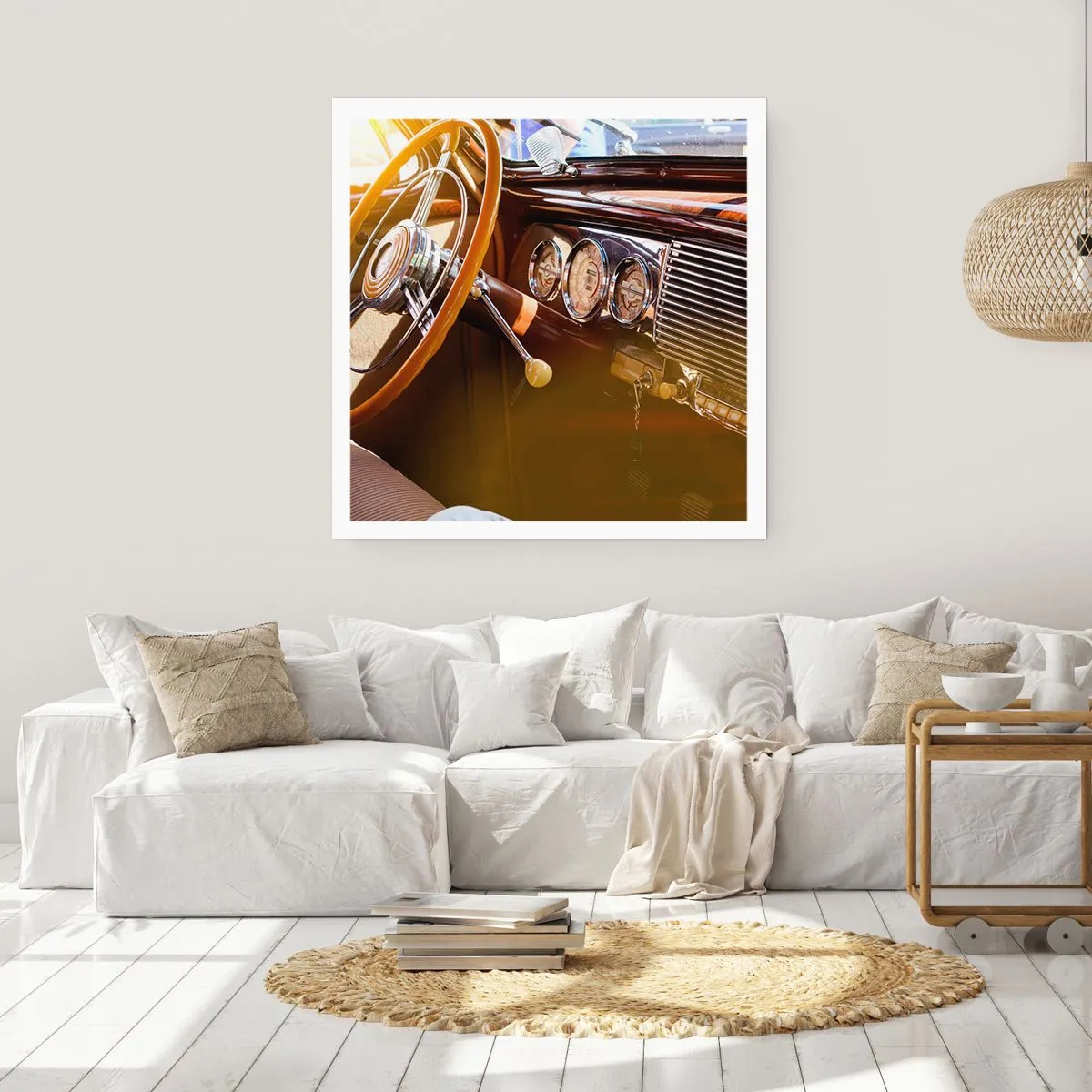 Plakat - Et pust af luksus fra fortiden - 60x60 cm