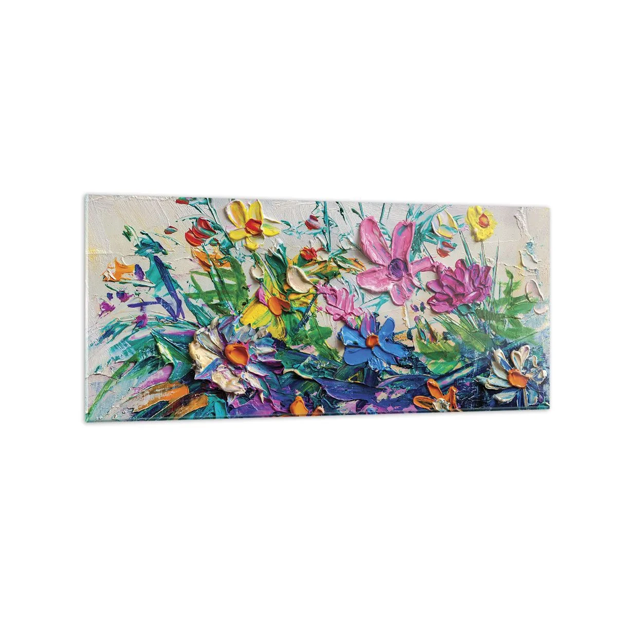 Billede på glas - Overhovedet ikke et stilleben - 120x50 cm