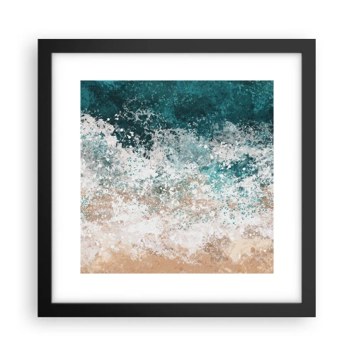 Plakat i sort ramme - Historier fra havet - 30x30 cm