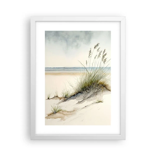 Plakat i hvid ramme - Forkælet af vinden - 30x40 cm