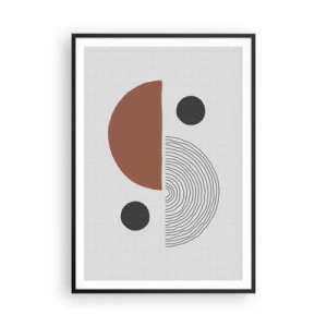 Plakat i sort ramme - Perfektion af hjulet - 70x100 cm