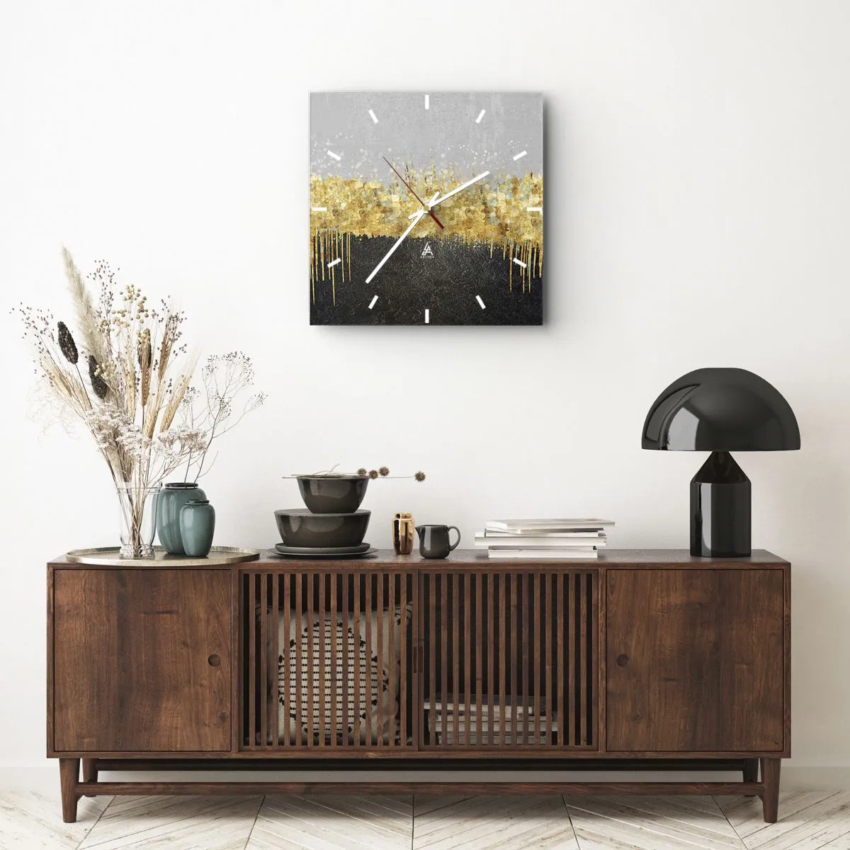 Vægur, Uret - Indad og opad - 40x40 cm